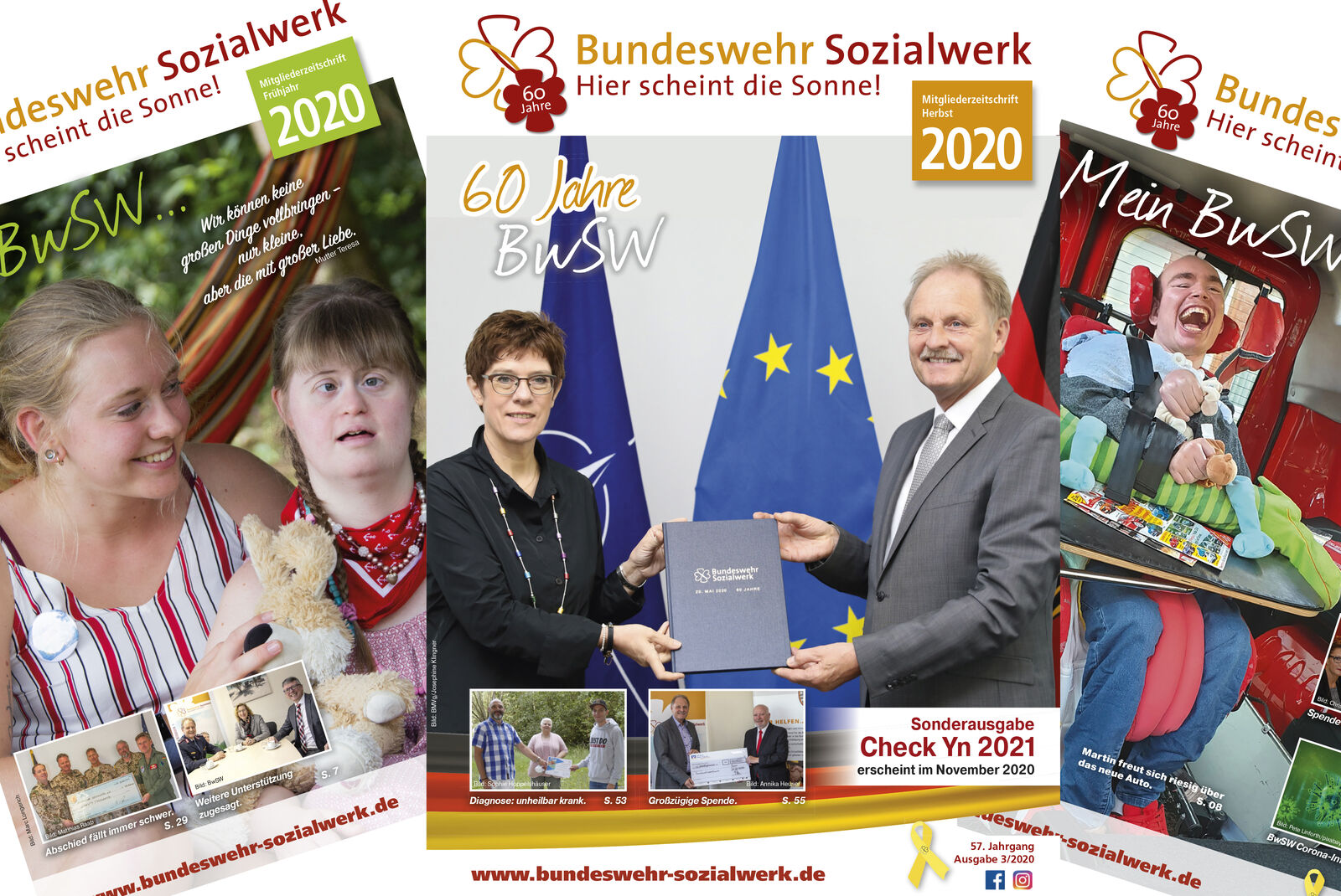 Mitgliedermagazine und Sonderhefte des Bundeswehr-Sozialwerks